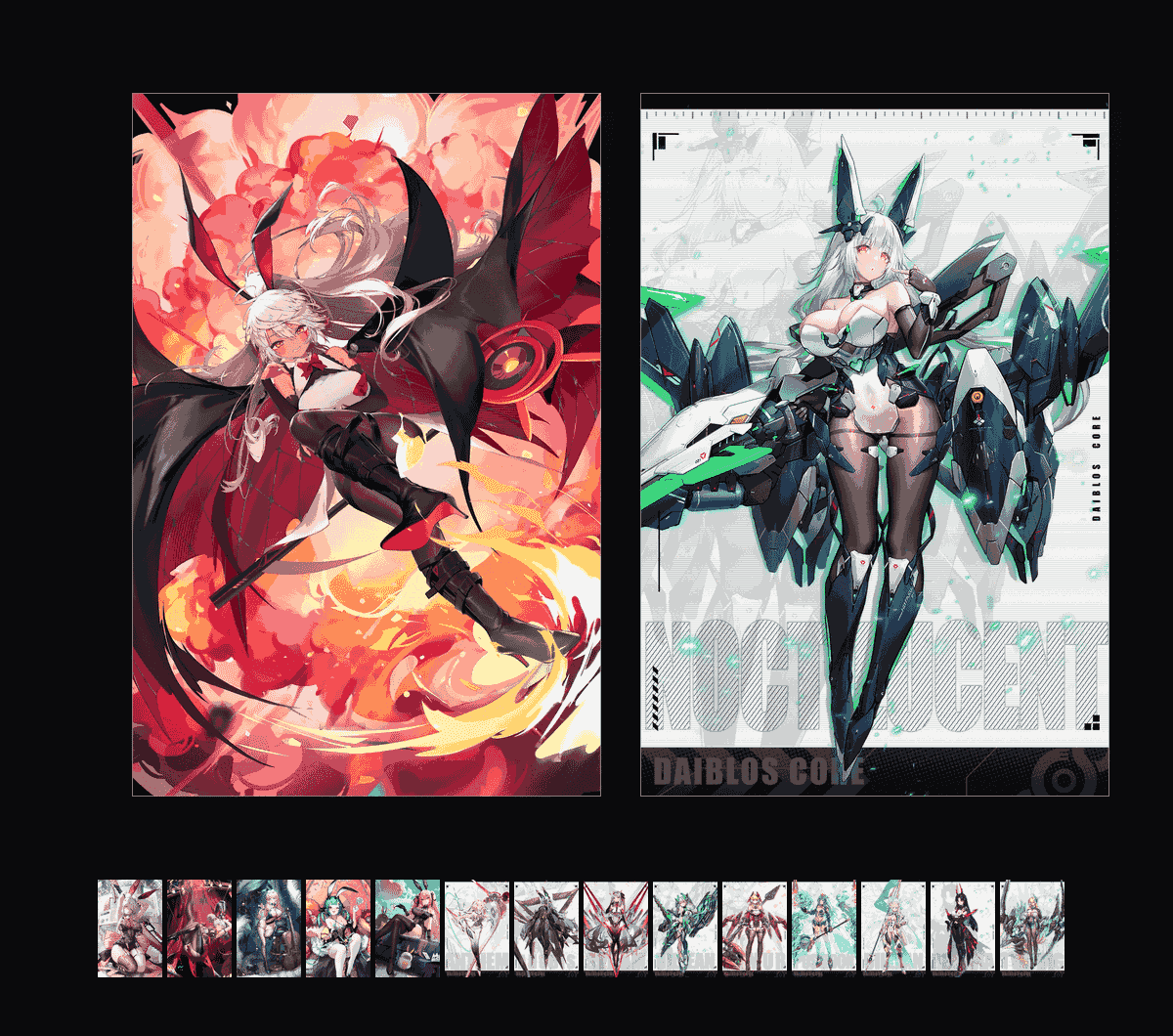 《交错战线收藏集-庆典之夜》表情包&高清壁纸，支持导入微信和QQ作为表情包-哔哩小岛