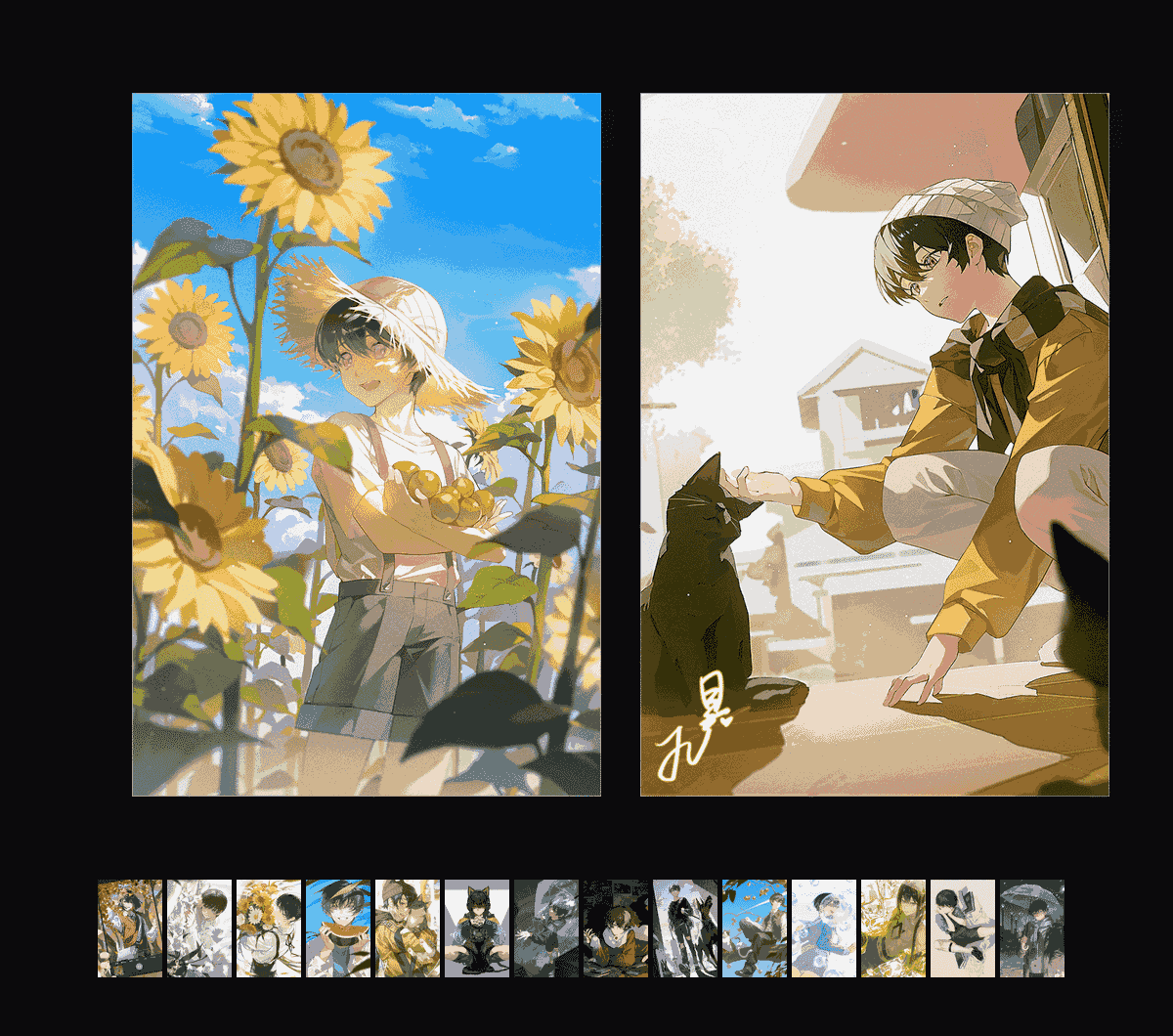 《画师具收藏集》表情包&高清壁纸，支持导入微信和QQ作为表情包-哔哩小岛