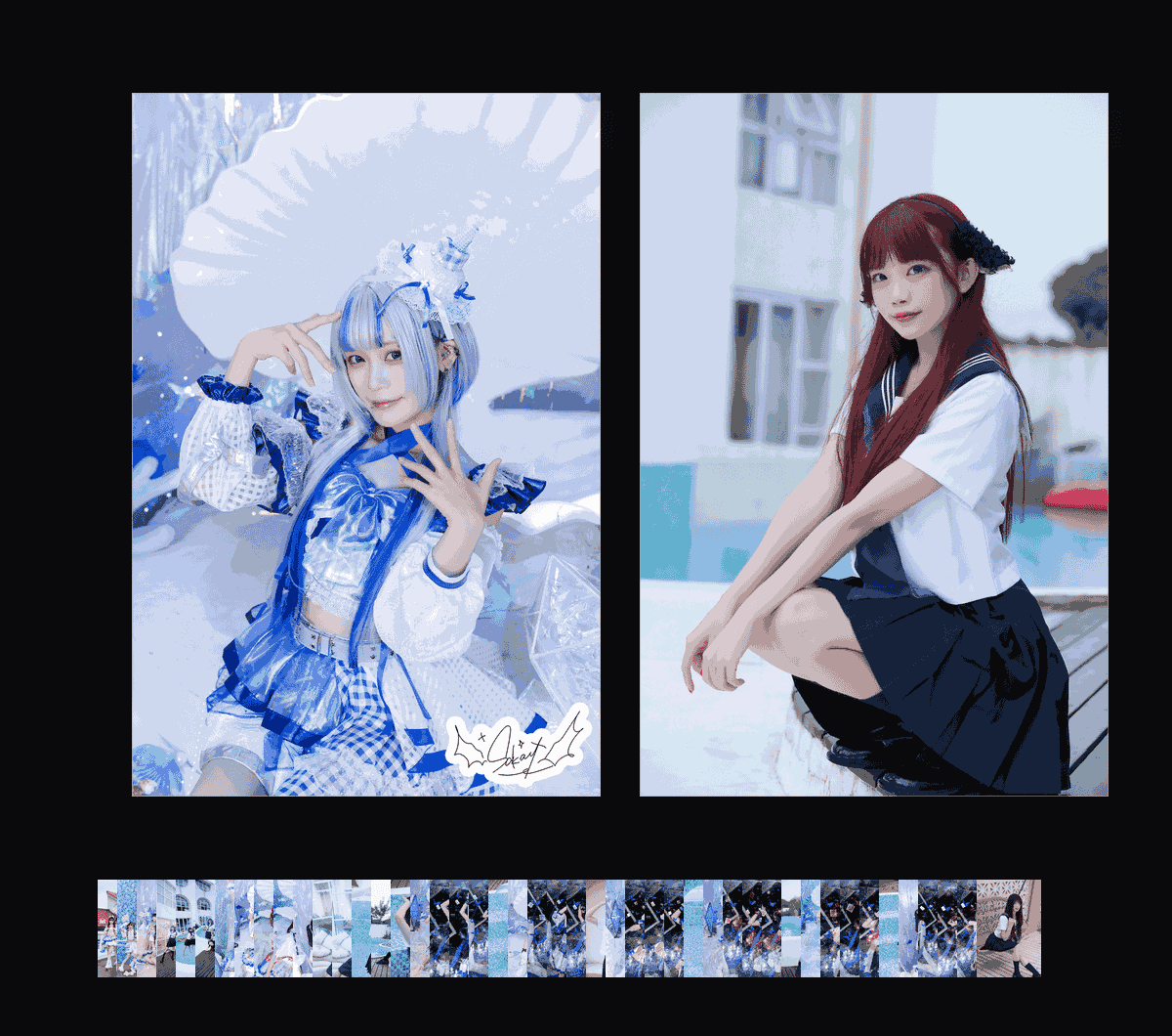 《碎夜瑠璃LapisLazuli》表情包&高清壁纸，支持导入微信和QQ作为表情包-哔哩小岛