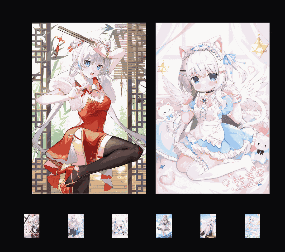 《铃音Suzune收藏集-铃音-少女心事》表情包&高清壁纸，支持导入微信和QQ作为表情包-哔哩小岛