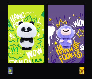《Hangfook 玩偶涂鸦》表情包&高清壁纸，支持导入微信和QQ作为表情包-表情包小岛