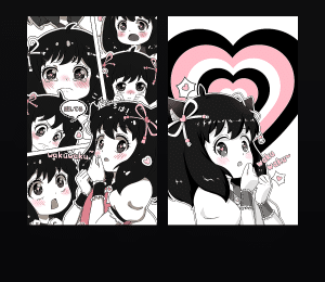 《漫画心动少女》表情包&高清壁纸，支持导入微信和QQ作为表情包-表情包小岛