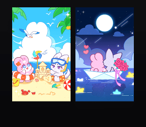 《平行月球 夏日凉凉》表情包&高清壁纸，支持导入微信和QQ作为表情包-表情包小岛