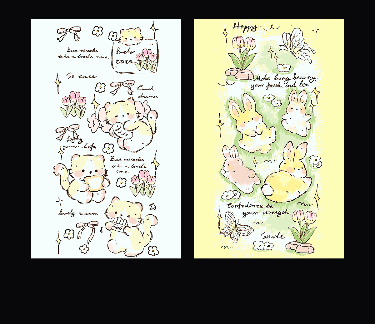 《春日物语》表情包&高清壁纸，支持导入微信和QQ作为表情包-表情包小岛