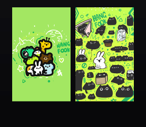 《Hangfook黑猫奇遇记》表情包&高清壁纸，支持导入微信和QQ作为表情包-表情包小岛