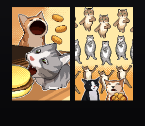 《像素猫宇宙2.0》表情包&高清壁纸，支持导入微信和QQ作为表情包-表情包小岛
