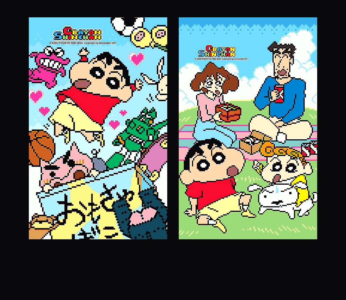 《蜡笔小新 像素世界》表情包&高清壁纸，支持导入微信和QQ作为表情包-表情包小岛