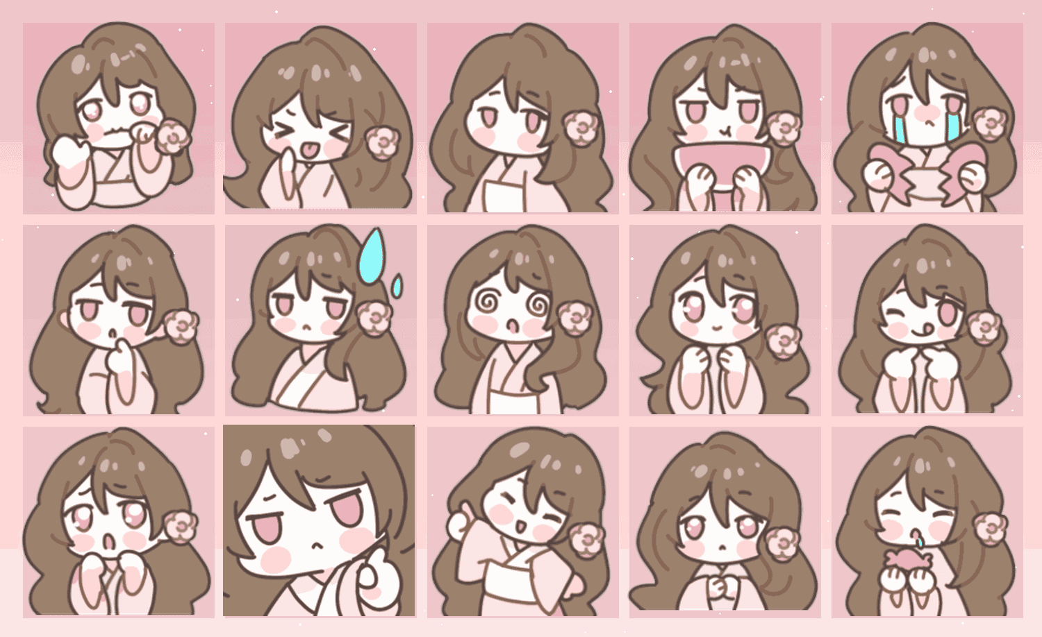 樱花少女 表情包预览