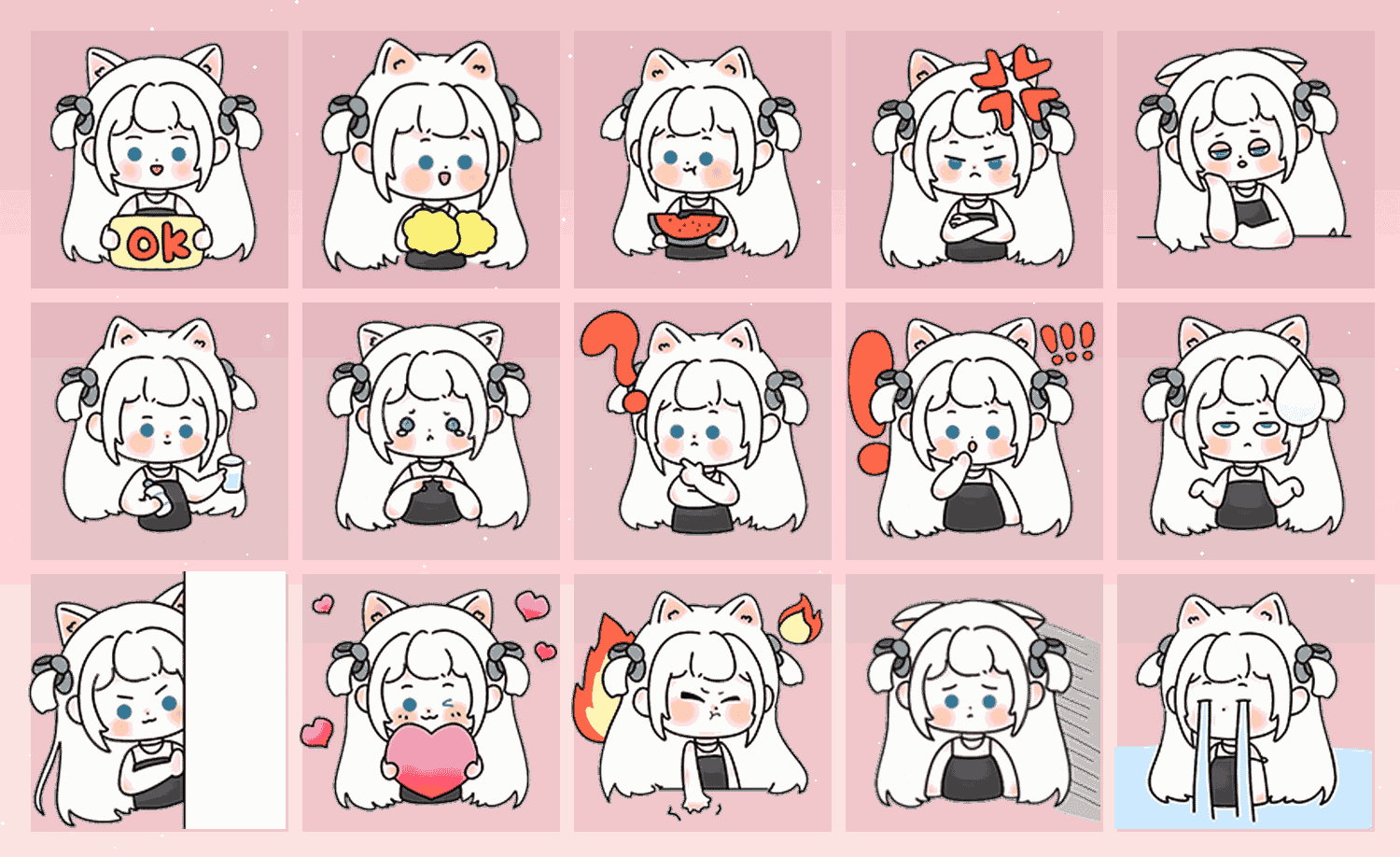 塔罗牌少女 表情包预览