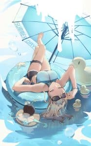 《夏日泳装派对》表情包&高清壁纸，支持导入微信和QQ作为表情包-表情包小岛