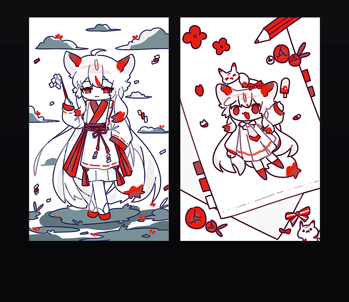 《赤色彩的调和》表情包&高清壁纸，支持导入微信和QQ作为表情包-表情包小岛