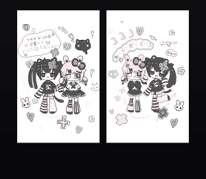 《甜亚猫兔》表情包&高清壁纸，支持导入微信和QQ作为表情包-表情包小岛