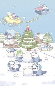 《海獭宝宝·雪域之旅》表情包&高清壁纸，支持导入微信和QQ作为表情包-表情包小岛