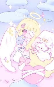 《天使少女祈愿》表情包&高清壁纸，支持导入微信和QQ作为表情包-表情包小岛