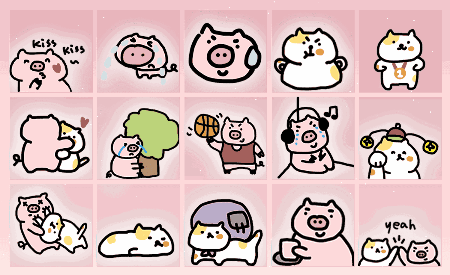 猪猫日记 表情包预览