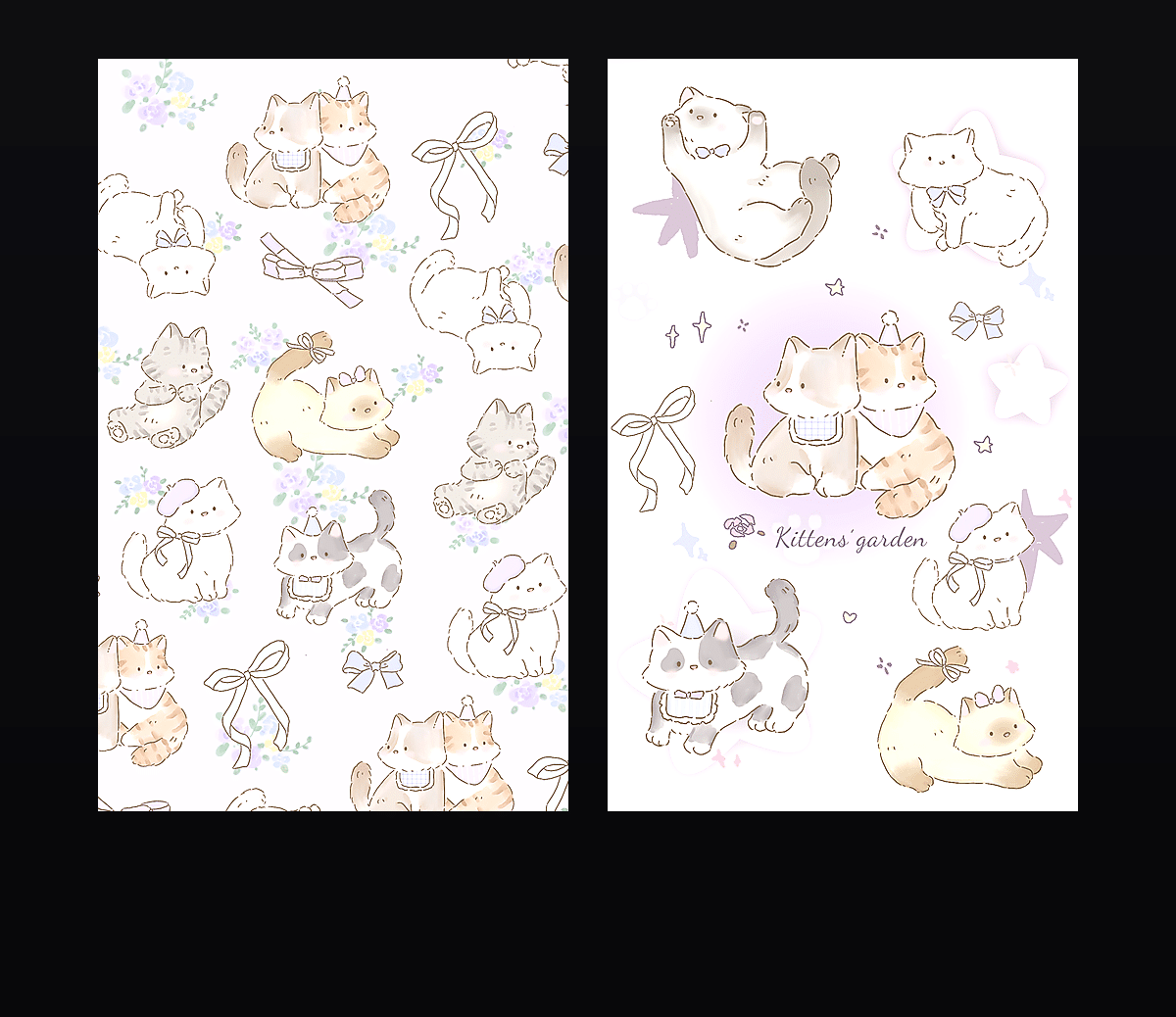 《治愈小猫紫》表情包&高清壁纸，支持导入微信和QQ作为表情包-表情包小岛