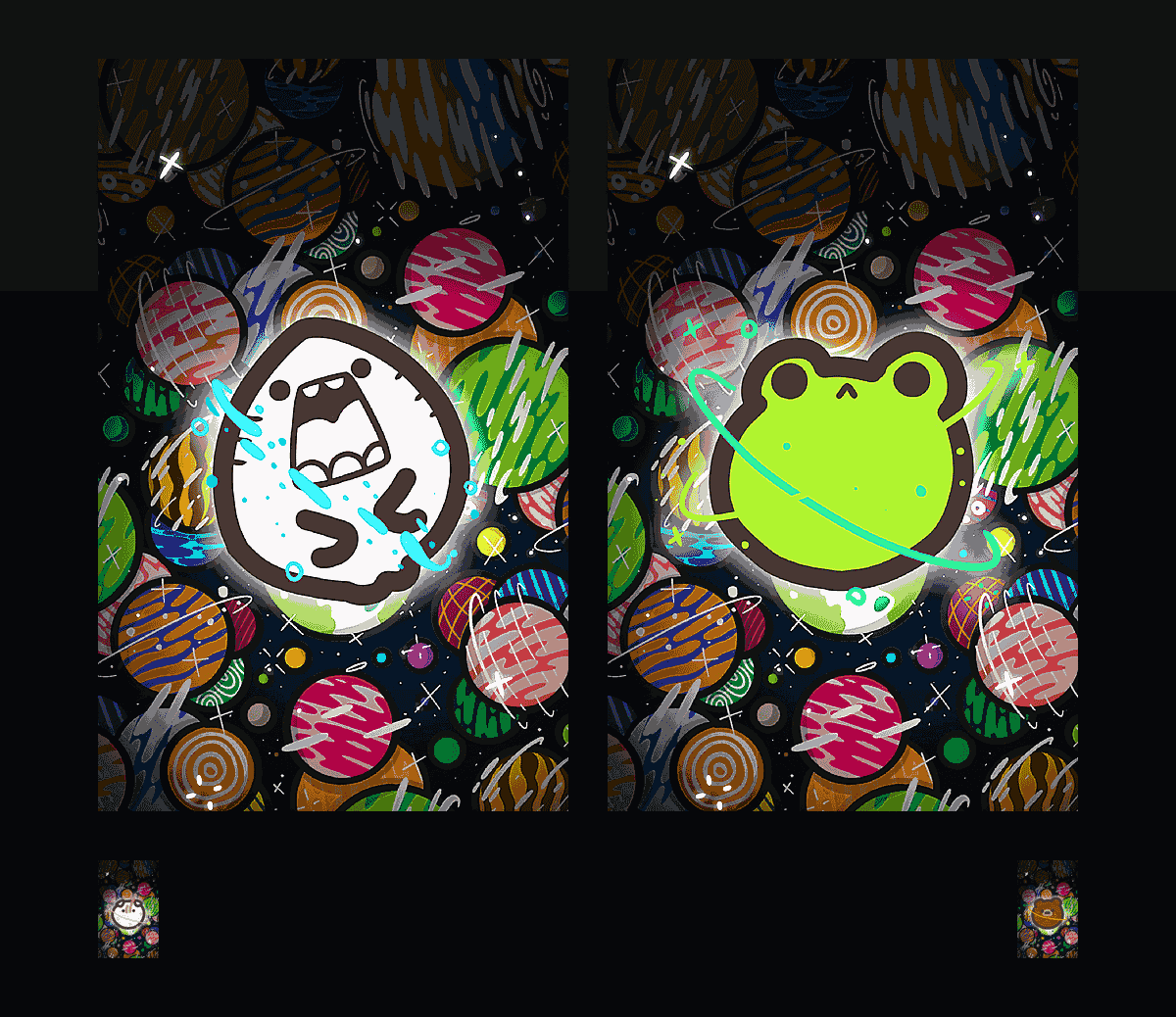 《Hangfook 彩色星球》表情包&高清壁纸，支持导入微信和QQ作为表情包-表情包小岛