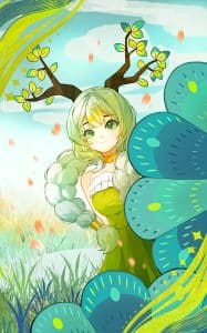 《植物少女》表情包&高清壁纸，支持导入微信和QQ作为表情包-表情包小岛