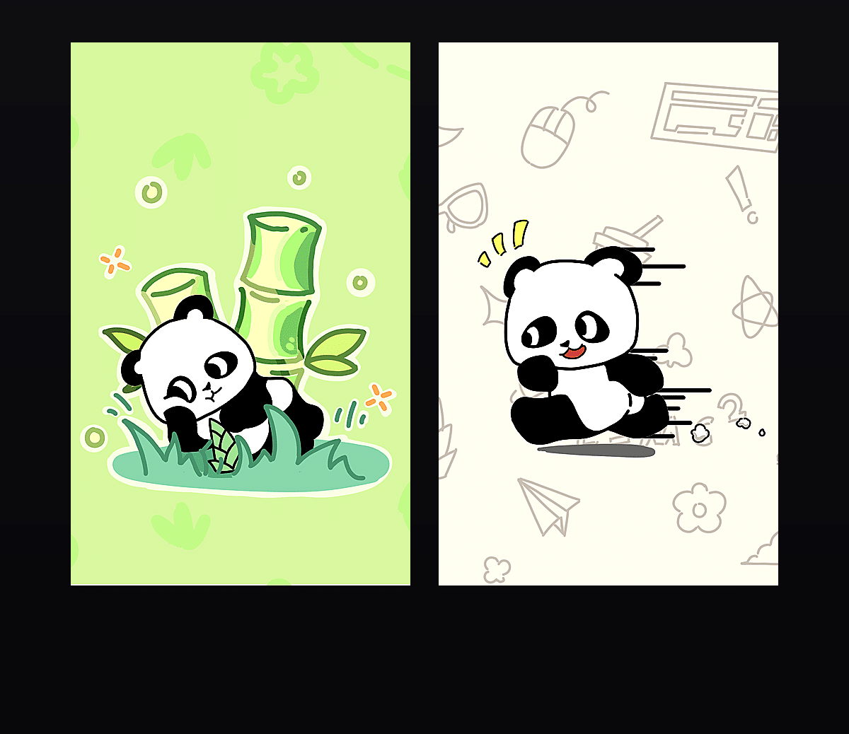 《暴力熊猫》表情包&高清壁纸，支持导入微信和QQ作为表情包-表情包小岛