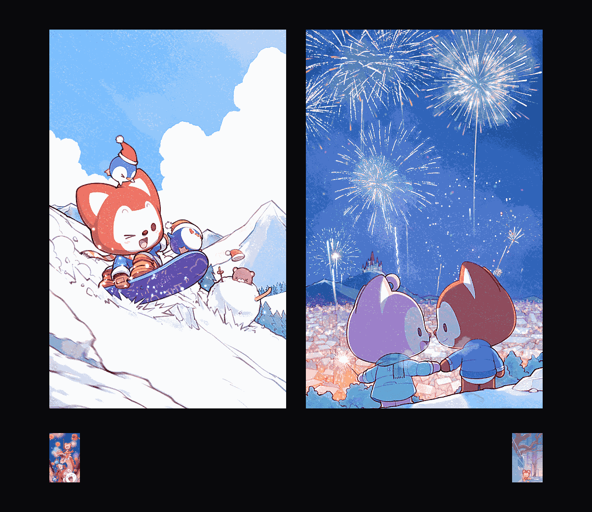 《阿狸过新年》表情包&高清壁纸，支持导入微信和QQ作为表情包-表情包小岛