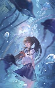 《靛蓝少女》表情包&高清壁纸，支持导入微信和QQ作为表情包-表情包小岛
