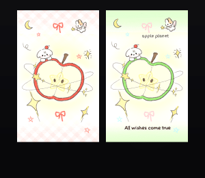 《吃一颗青苹果》表情包&高清壁纸，支持导入微信和QQ作为表情包-表情包小岛