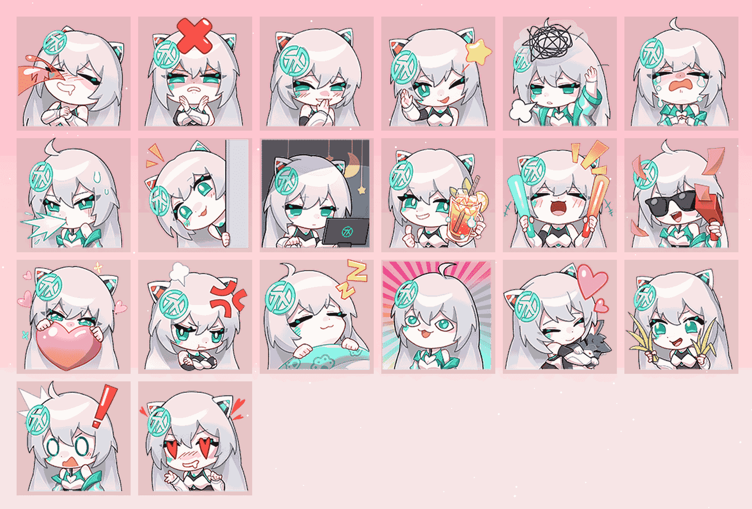 天选姬_Official 表情包预览