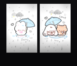 《雨雾小可爱》表情包&高清壁纸，支持导入微信和QQ作为表情包-表情包小岛