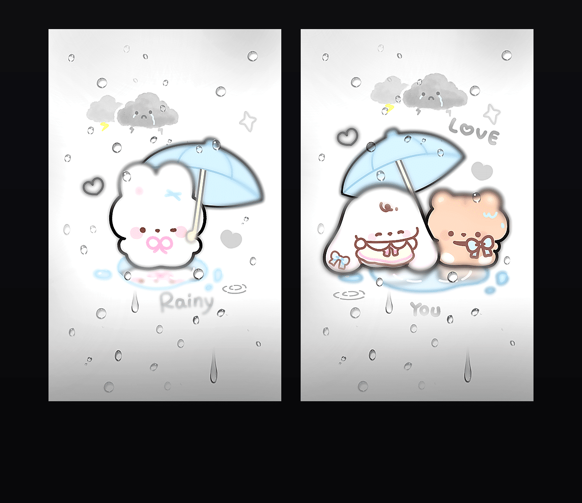 《雨雾小可爱》表情包&高清壁纸，支持导入微信和QQ作为表情包-表情包小岛