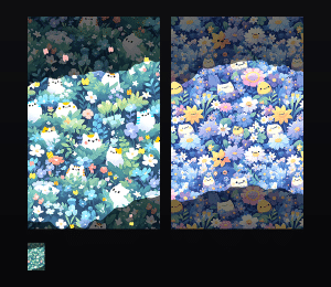 《Hangfook小猫花丛中》表情包&高清壁纸，支持导入微信和QQ作为表情包-表情包小岛