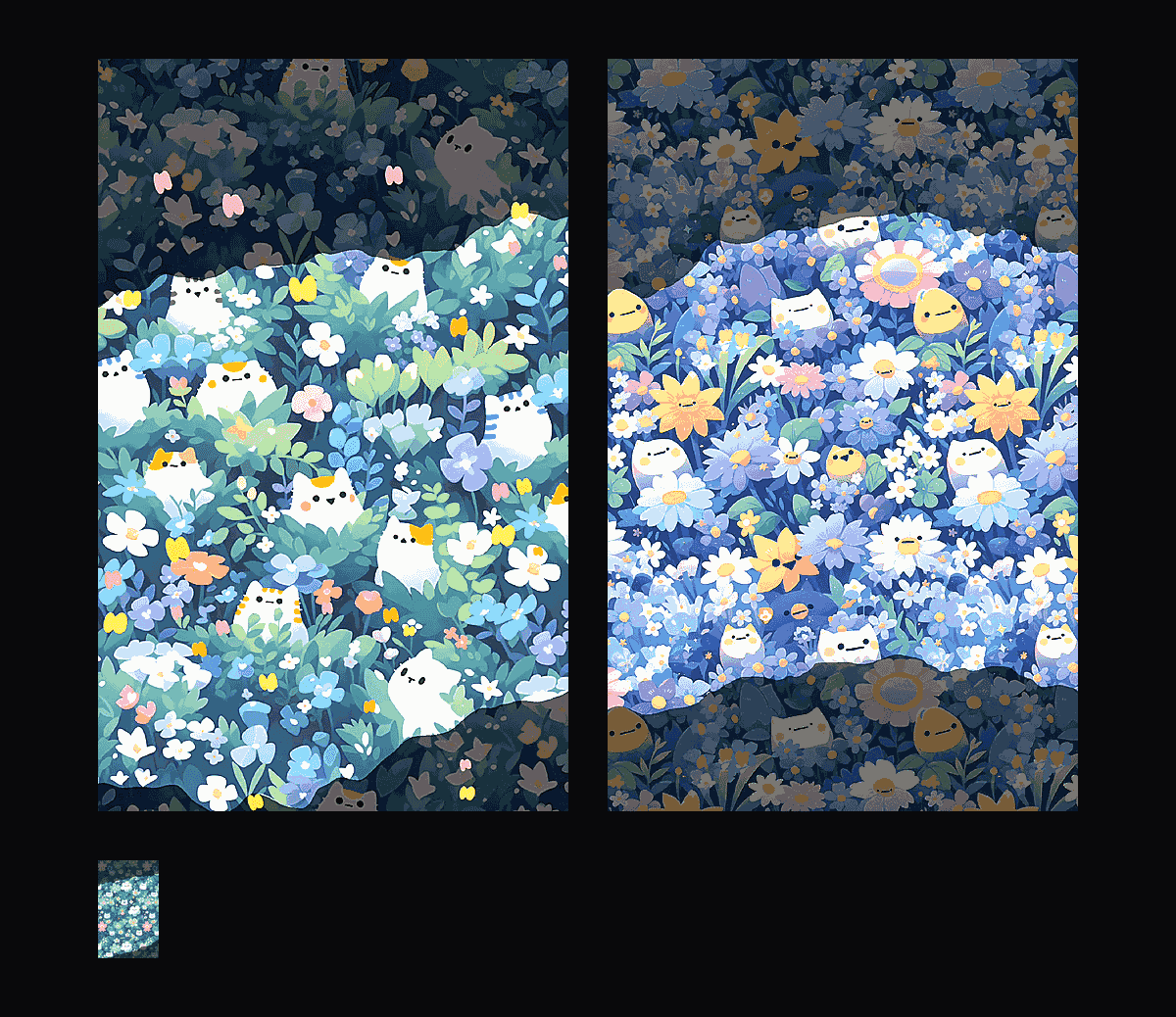 《Hangfook小猫花丛中》表情包&高清壁纸，支持导入微信和QQ作为表情包-表情包小岛