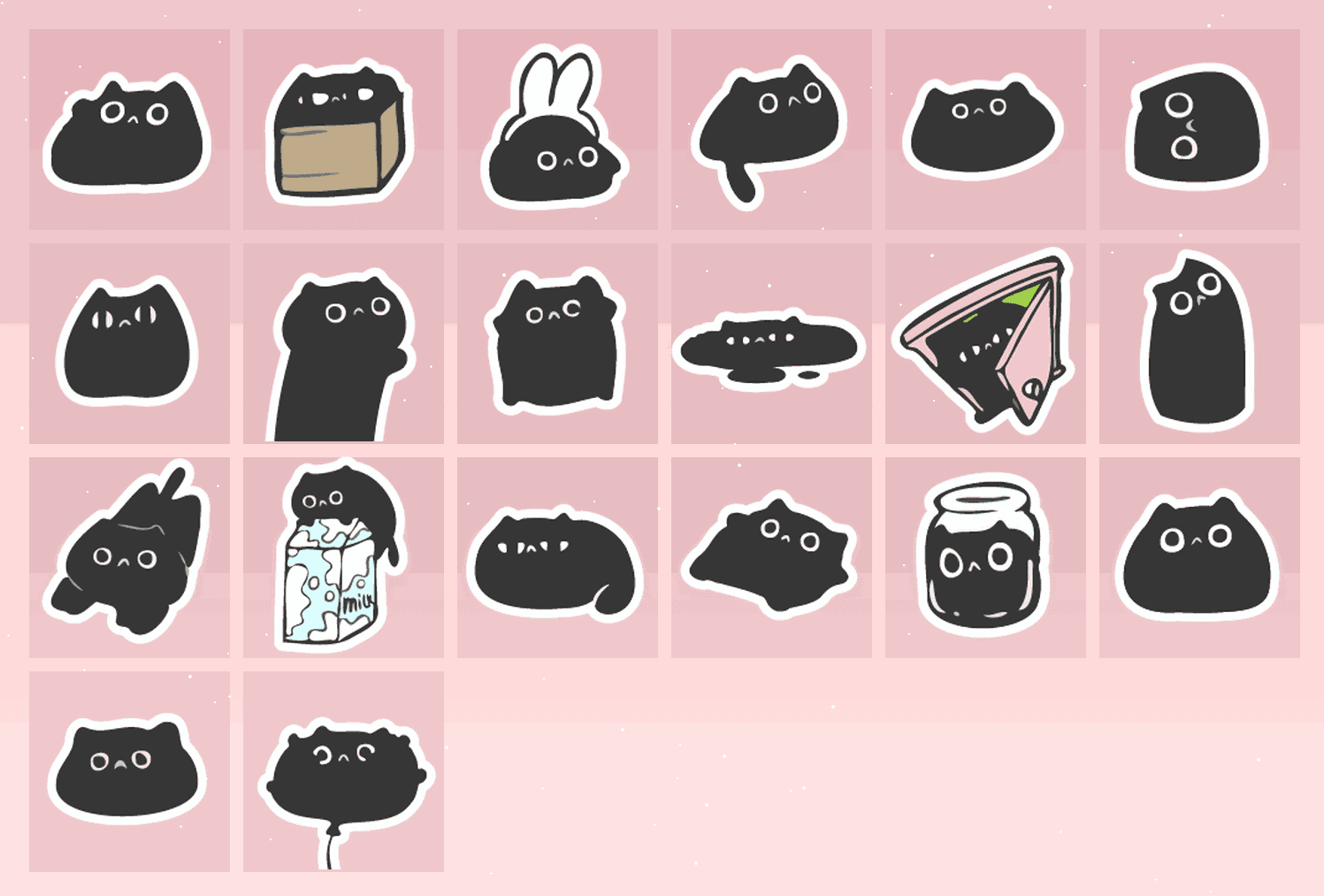 Hangfook黑猫奇遇记 表情包预览