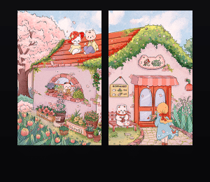 《春日小猫花房》表情包&高清壁纸，支持导入微信和QQ作为表情包-表情包小岛