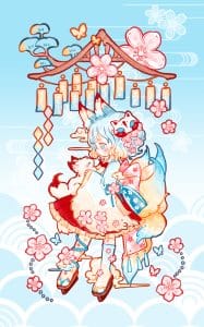 《结缘小狐仙》表情包&高清壁纸，支持导入微信和QQ作为表情包-表情包小岛
