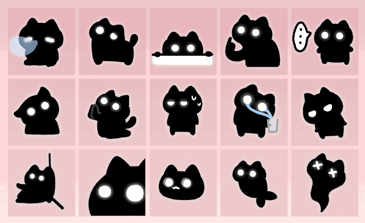冬日手电筒猫 表情包预览