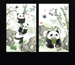 《最最可爱的熊猫猫·端午特辑》表情包&高清壁纸，支持导入微信和QQ作为表情包-表情包小岛