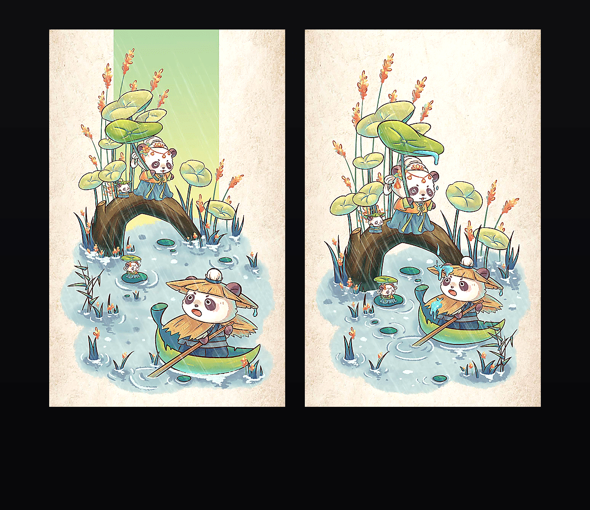 《春韵熊猫雅集》表情包&高清壁纸，支持导入微信和QQ作为表情包-表情包小岛