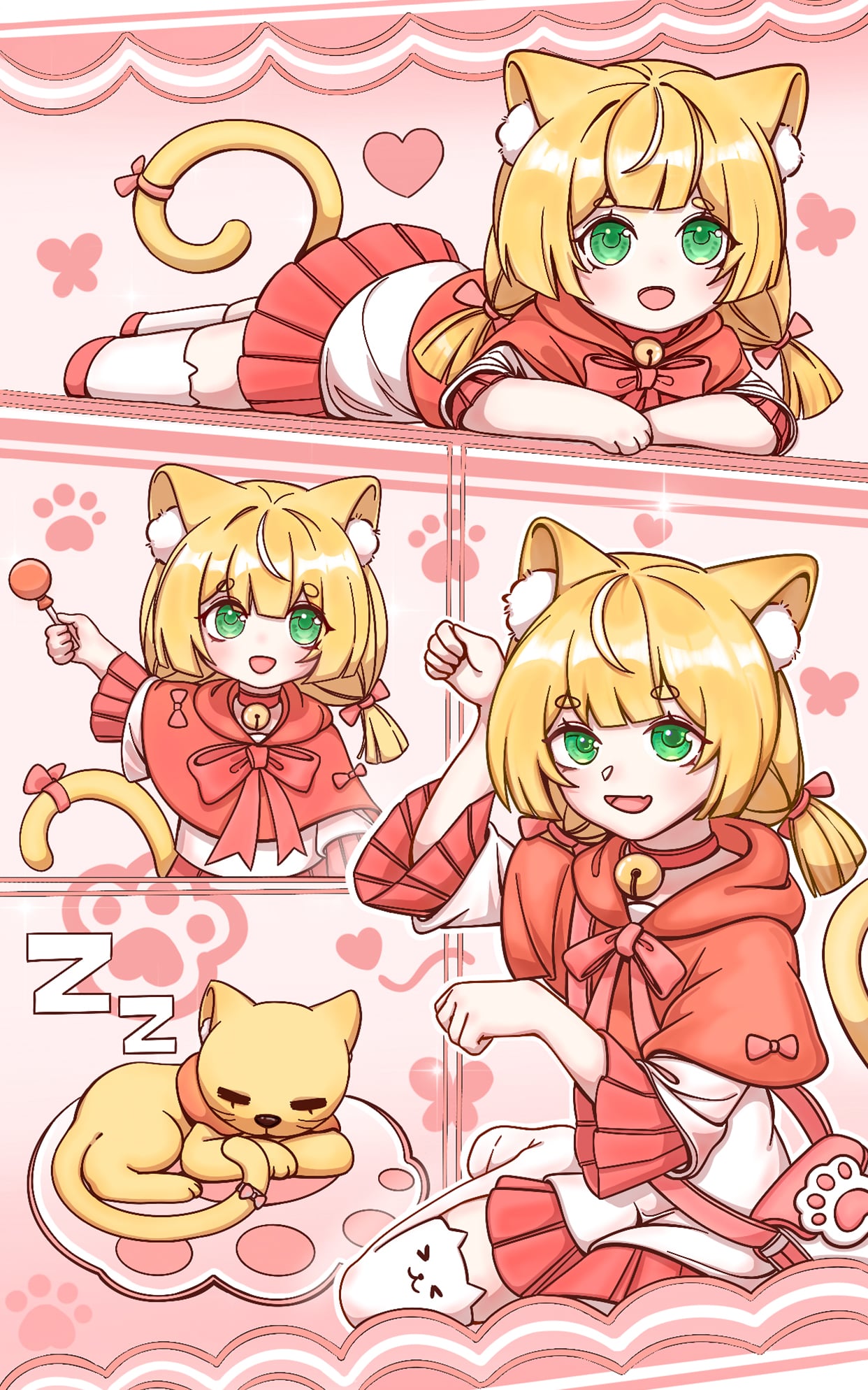 《小猫女仆》表情包&高清壁纸，支持导入微信和QQ作为表情包-表情包小岛