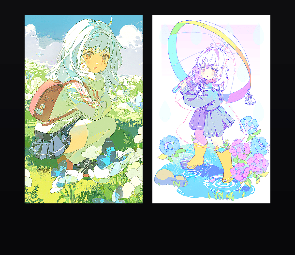 《春日缤纷少女》表情包&高清壁纸，支持导入微信和QQ作为表情包-表情包小岛