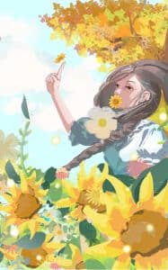 《日暖花语》表情包&高清壁纸，支持导入微信和QQ作为表情包-表情包小岛