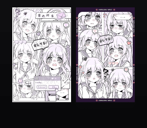 《甜美少女漫》表情包&高清壁纸，支持导入微信和QQ作为表情包-表情包小岛