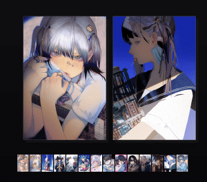 《mikasamu·蓝夏收藏集》表情包&高清壁纸，支持导入微信和QQ作为表情包-表情包小岛