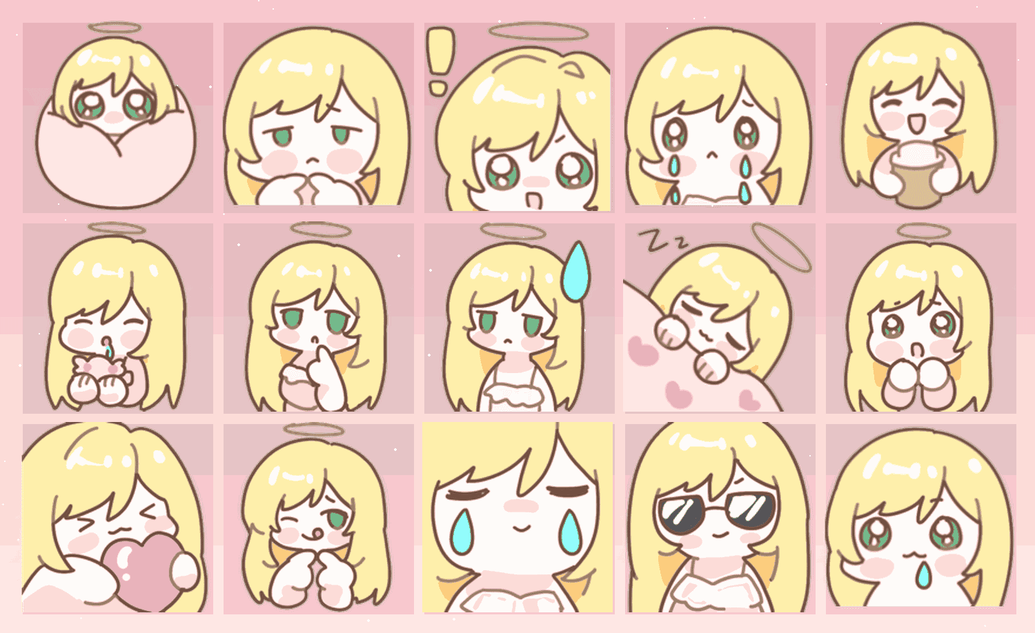 花海少女 表情包预览