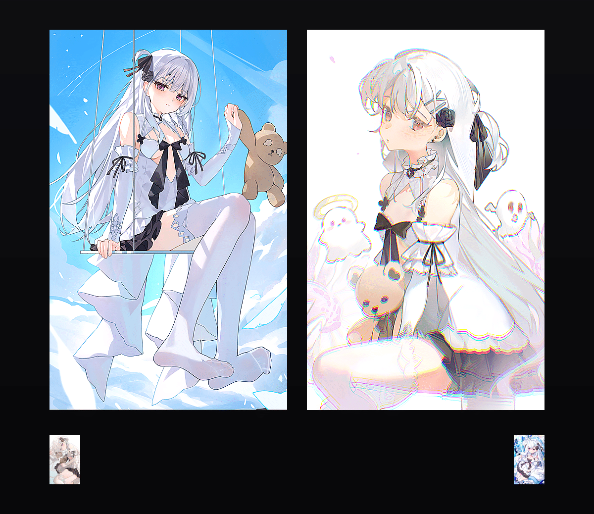 《夜染·雪》表情包&高清壁纸，支持导入微信和QQ作为表情包-表情包小岛