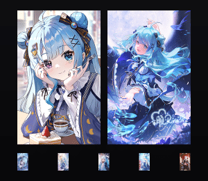 《月见梨梨娅·星语月华》表情包&高清壁纸，支持导入微信和QQ作为表情包-表情包小岛