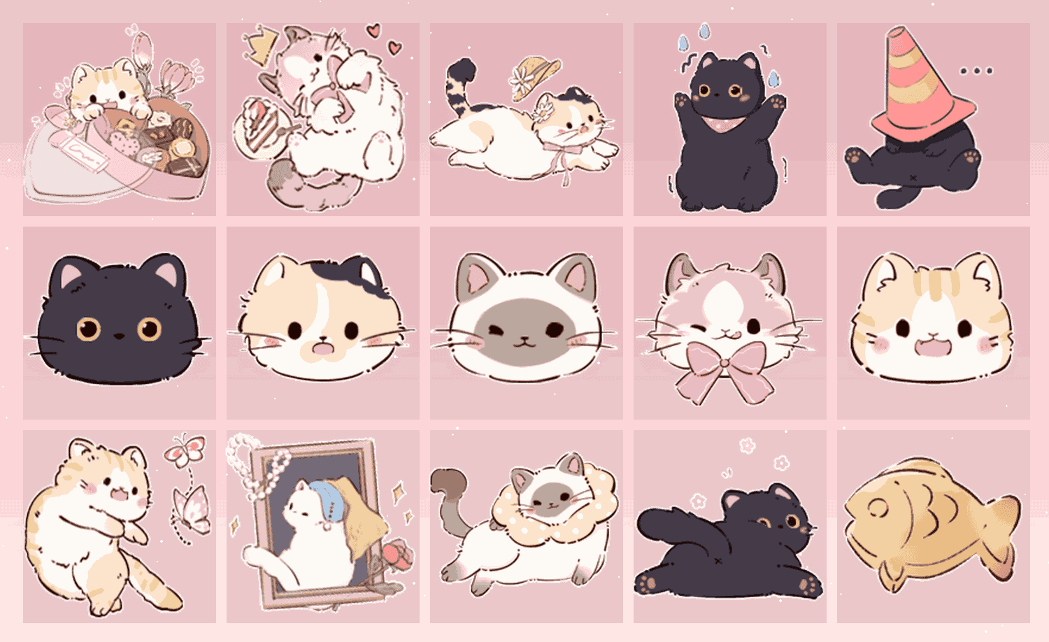 春日治愈猫猫 表情包预览