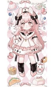 《粉粉甜品兔》表情包&高清壁纸，支持导入微信和QQ作为表情包-表情包小岛