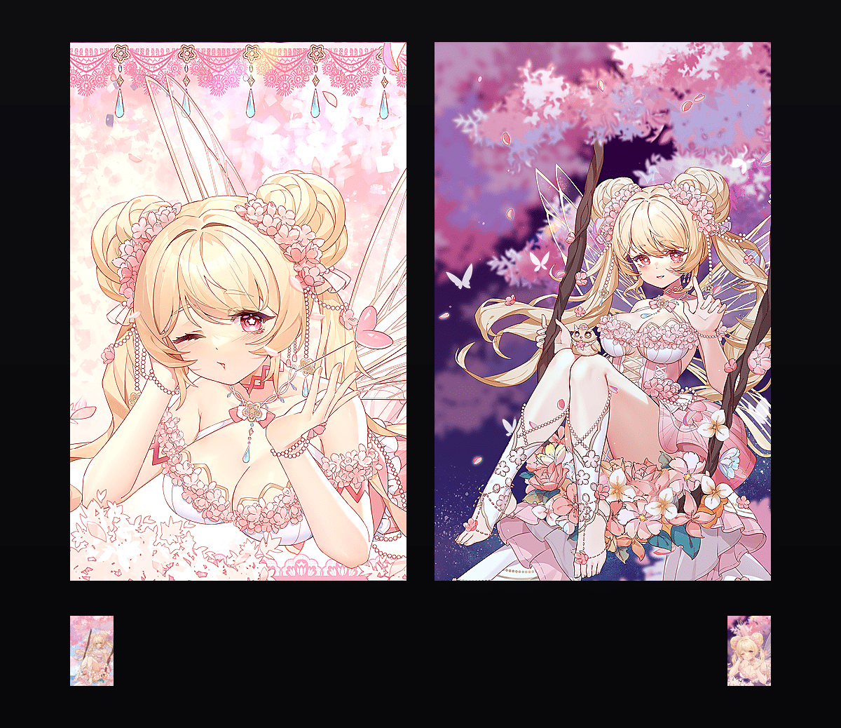 《夏甜樱Sakura·樱花盛开时》表情包&高清壁纸，支持导入微信和QQ作为表情包-表情包小岛