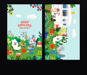 《goodly一起露营》表情包&高清壁纸，支持导入微信和QQ作为表情包-表情包小岛