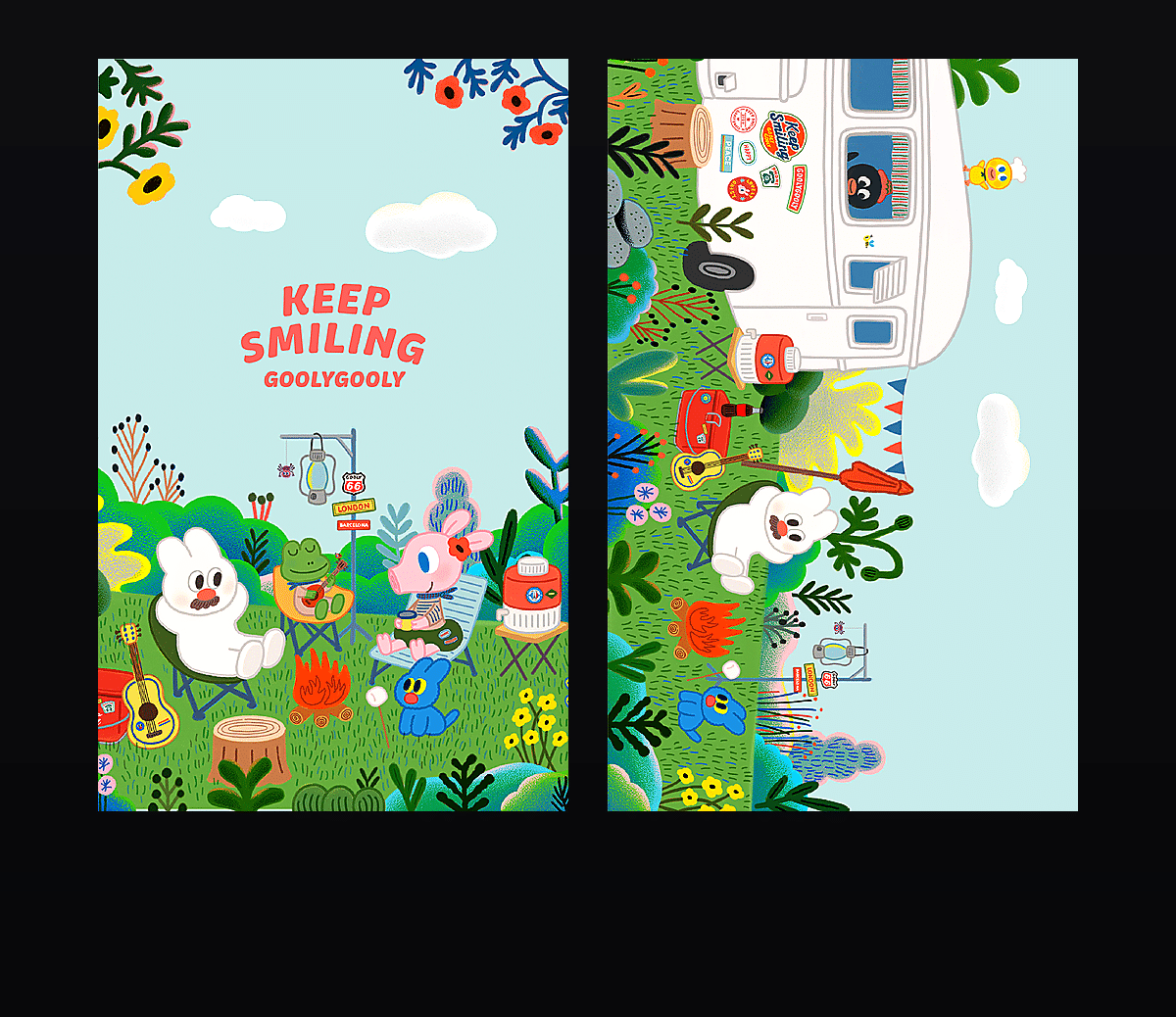 《goodly一起露营》表情包&高清壁纸，支持导入微信和QQ作为表情包-表情包小岛